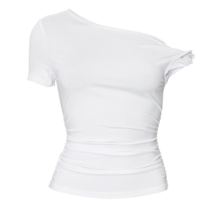Dame Off-Shoulder Crop-Top med sidoknut Mirla-Eva Jonsson