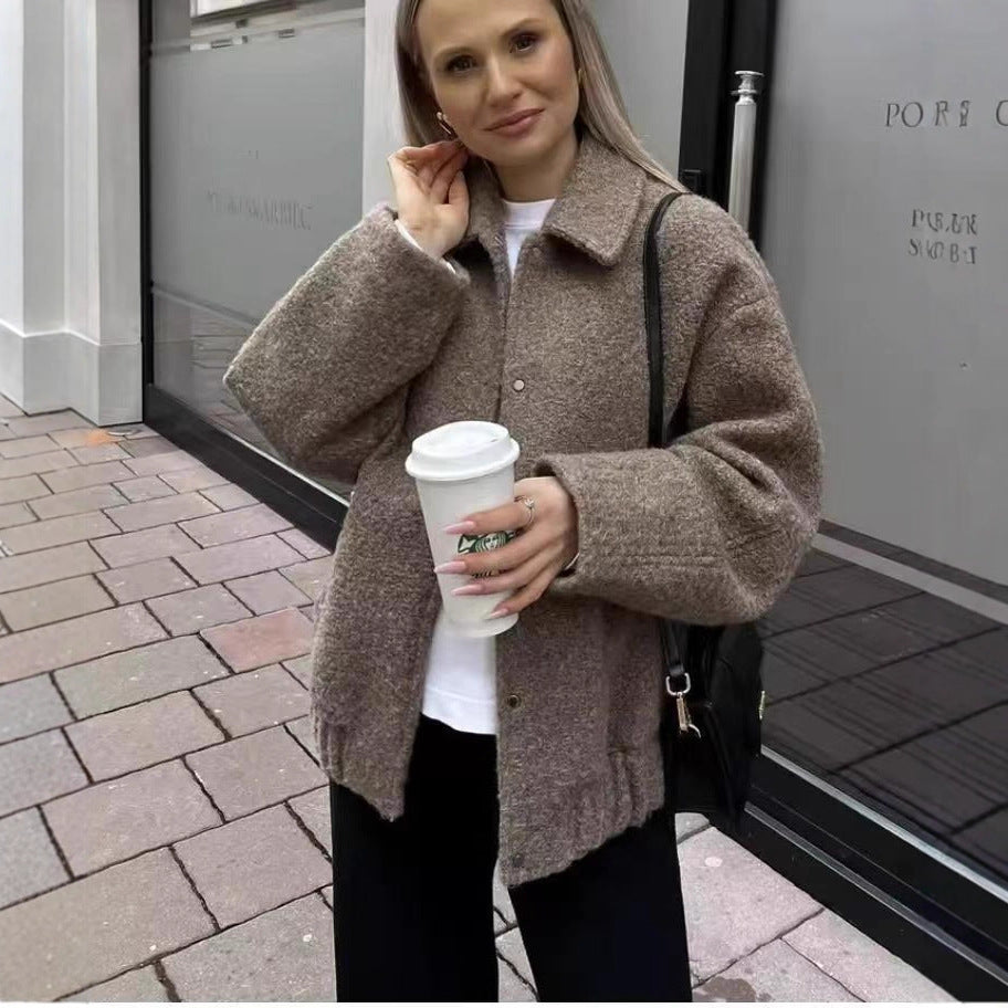 Dame Oversize-Fleecejacka Mirla-Eva Jonsson