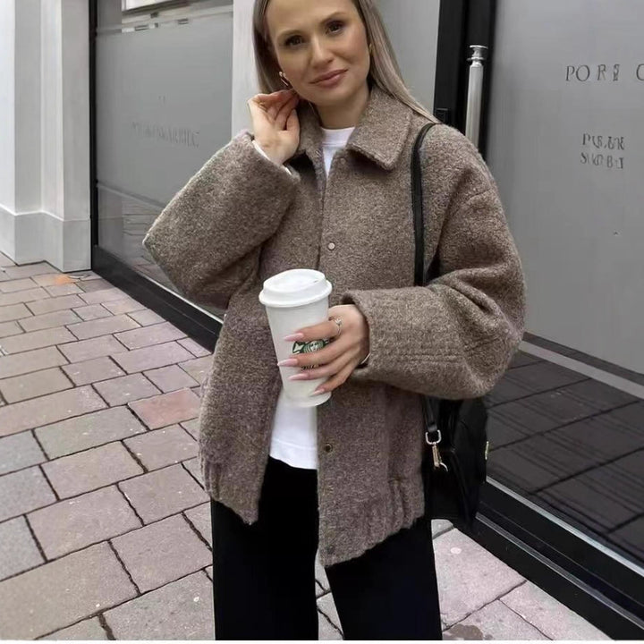 Dame Oversize-Fleecejacka Mirla-Eva Jonsson