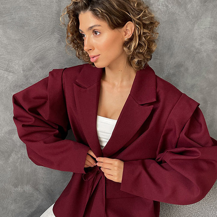 Dame Oversized Blazer med bälte Mirla-Eva Jonsson