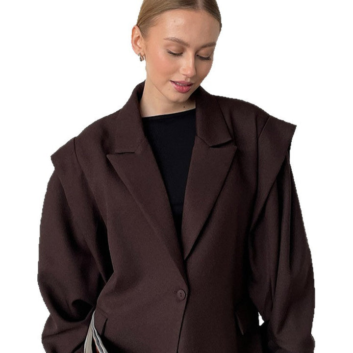Dame Oversized Blazer med bälte Mirla-Eva Jonsson