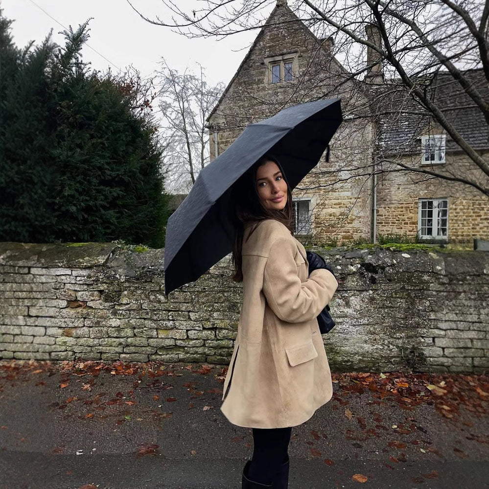 Dame Oversized Blazer med strukturerat material Eva Jonsson-Eva Jonsson