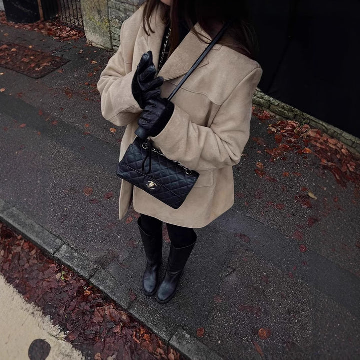 Dame Oversized Blazer med strukturerat material Mirla-Eva Jonsson