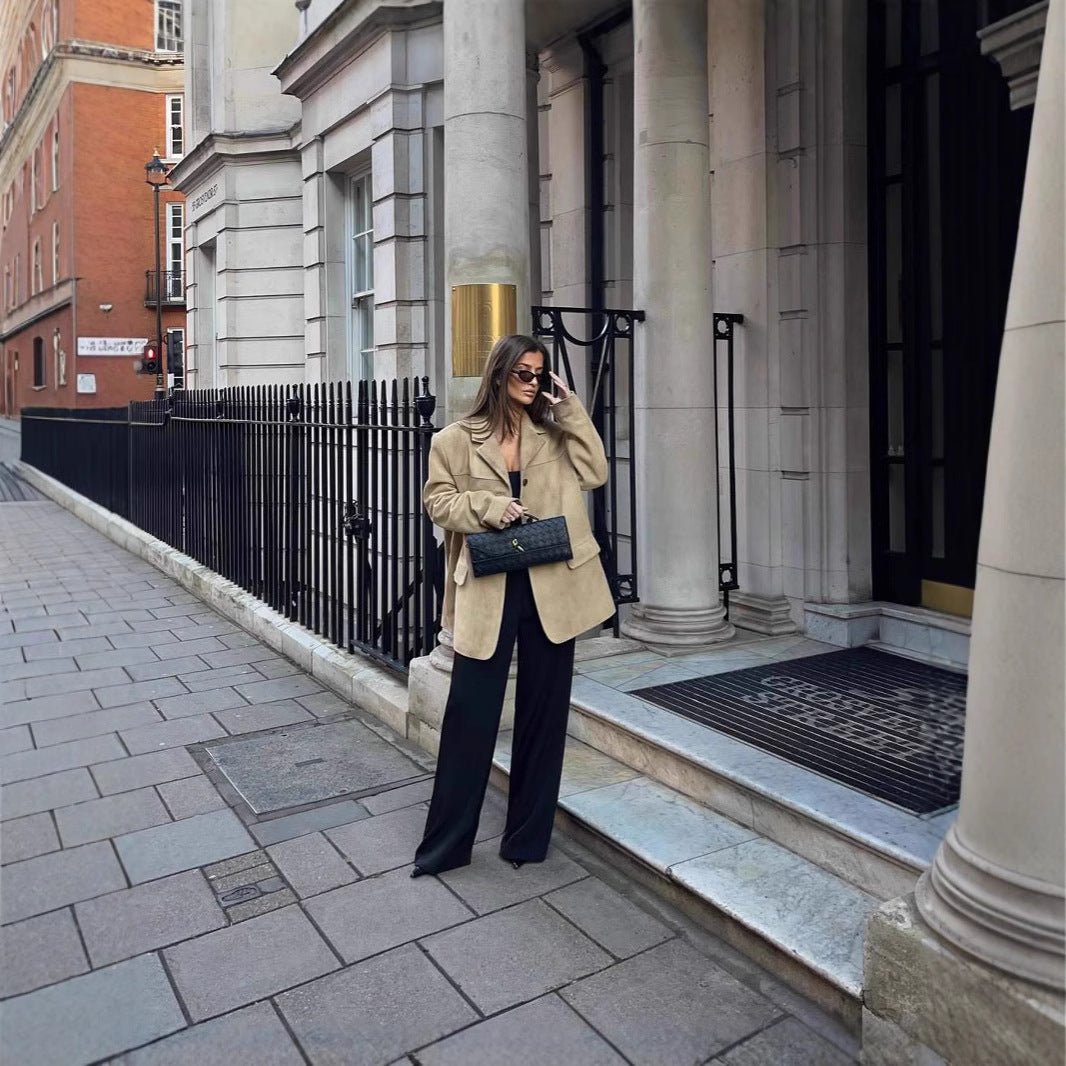 Dame Oversized Blazer med strukturerat material Mirla-Eva Jonsson