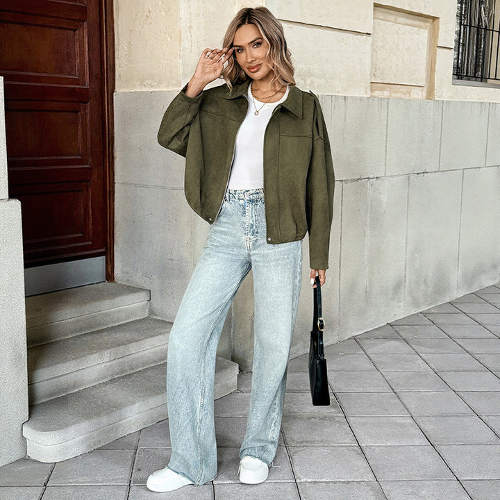 Dame Oversized Jacka med avslappnad passform och robust material Mirla-Eva Jonsson