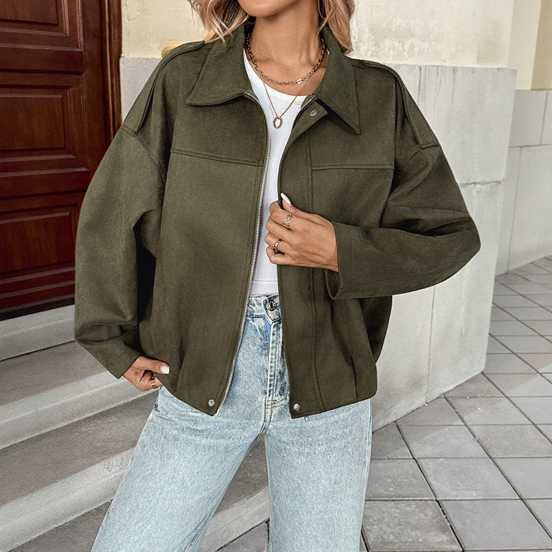 Dame Oversized Jacka med avslappnad passform och robust material Mirla-Eva Jonsson