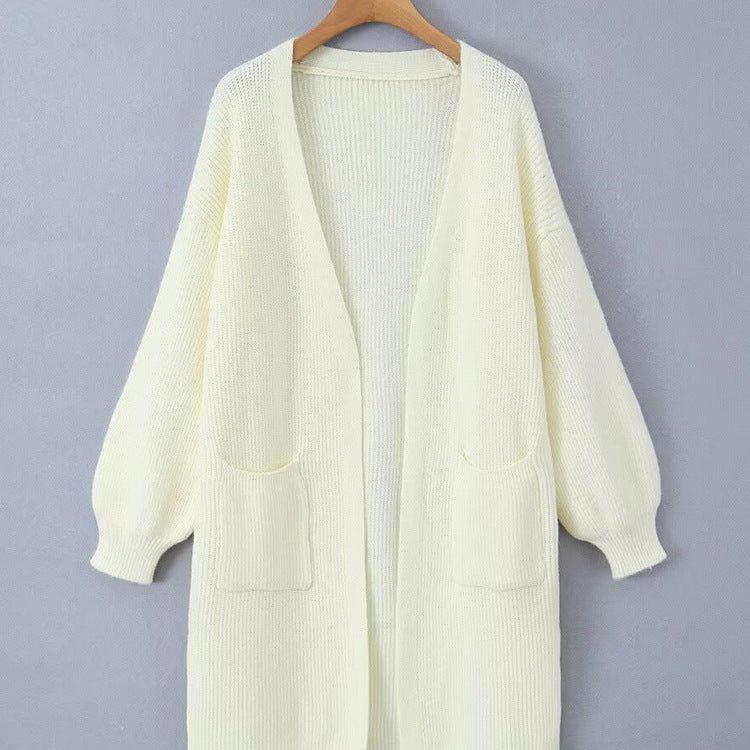 Dame Oversized K cardigan med praktiska fickor Mirla-Eva Jonsson