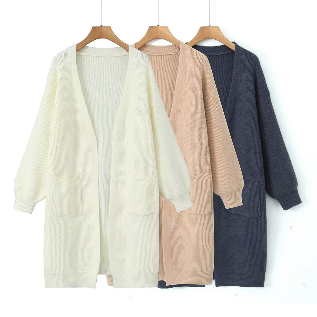 Dame Oversized K cardigan med praktiska fickor Mirla-Eva Jonsson