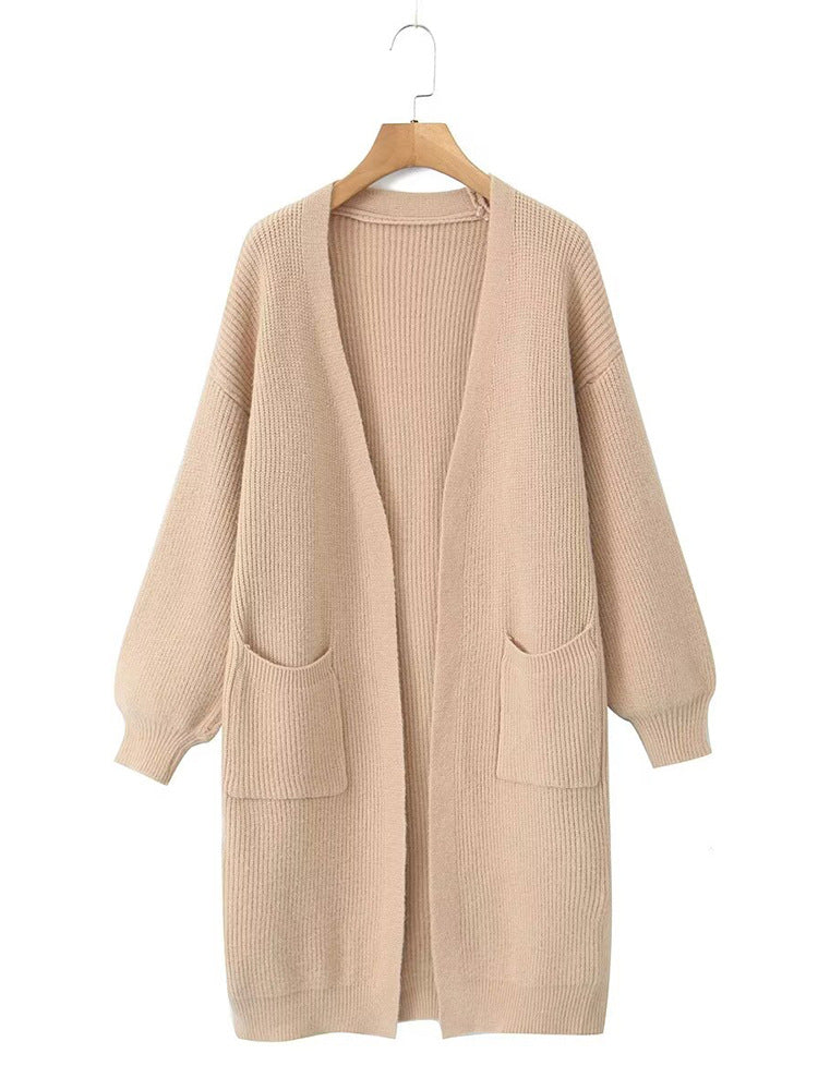 Dame Oversized K cardigan med praktiska fickor Mirla-Eva Jonsson