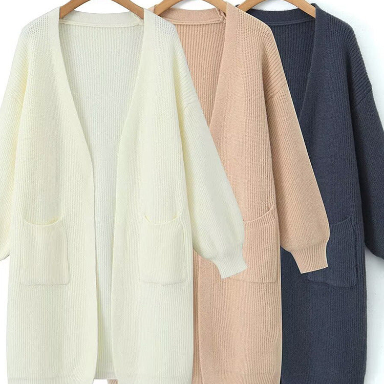 Dame Oversized K cardigan med praktiska fickor Mirla-Eva Jonsson