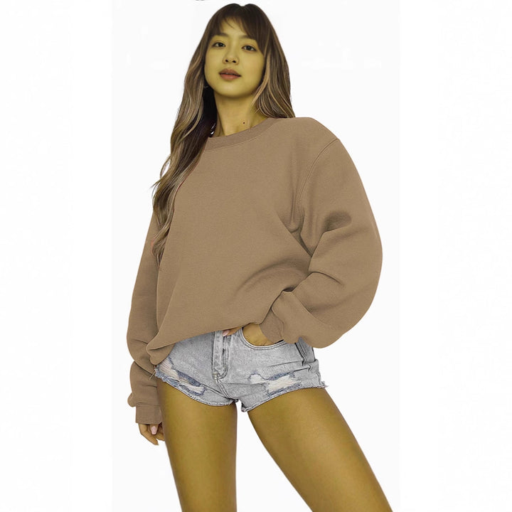 Dame Oversized Sweatshirt i mjuk bomullsblandning Mirla-Eva Jonsson