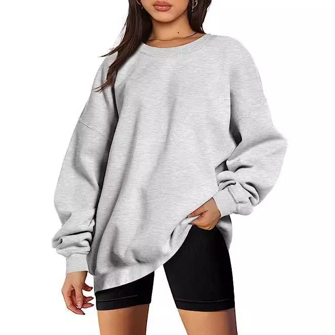 Dame Oversized Sweatshirt med ballongformade ärmar Mirla-Eva Jonsson