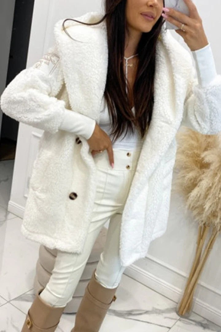Dame Oversized Teddyjacka Eva Jonsson-Eva Jonsson