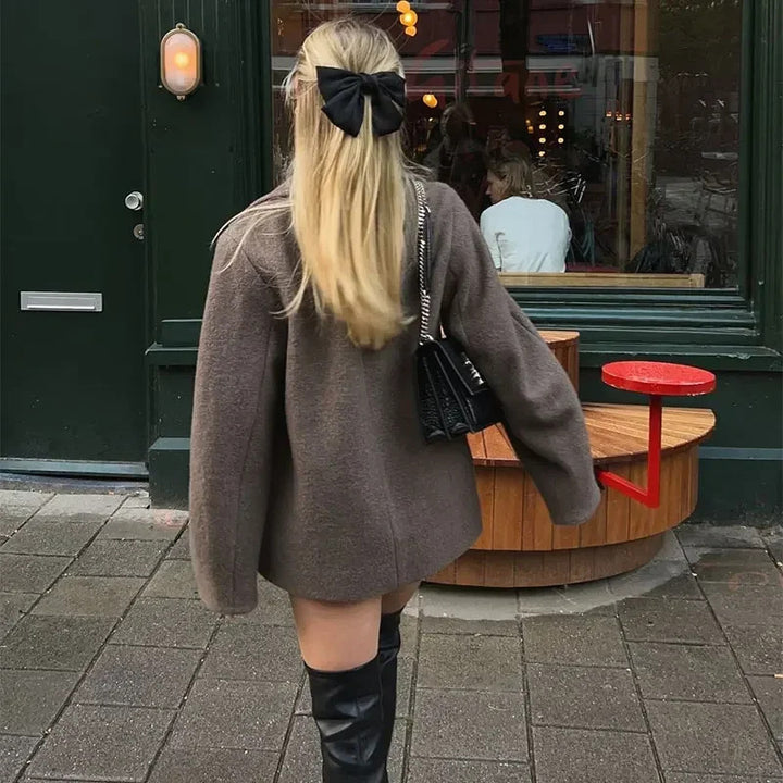 Dame Oversized Ullkappa Mirla-Eva Jonsson