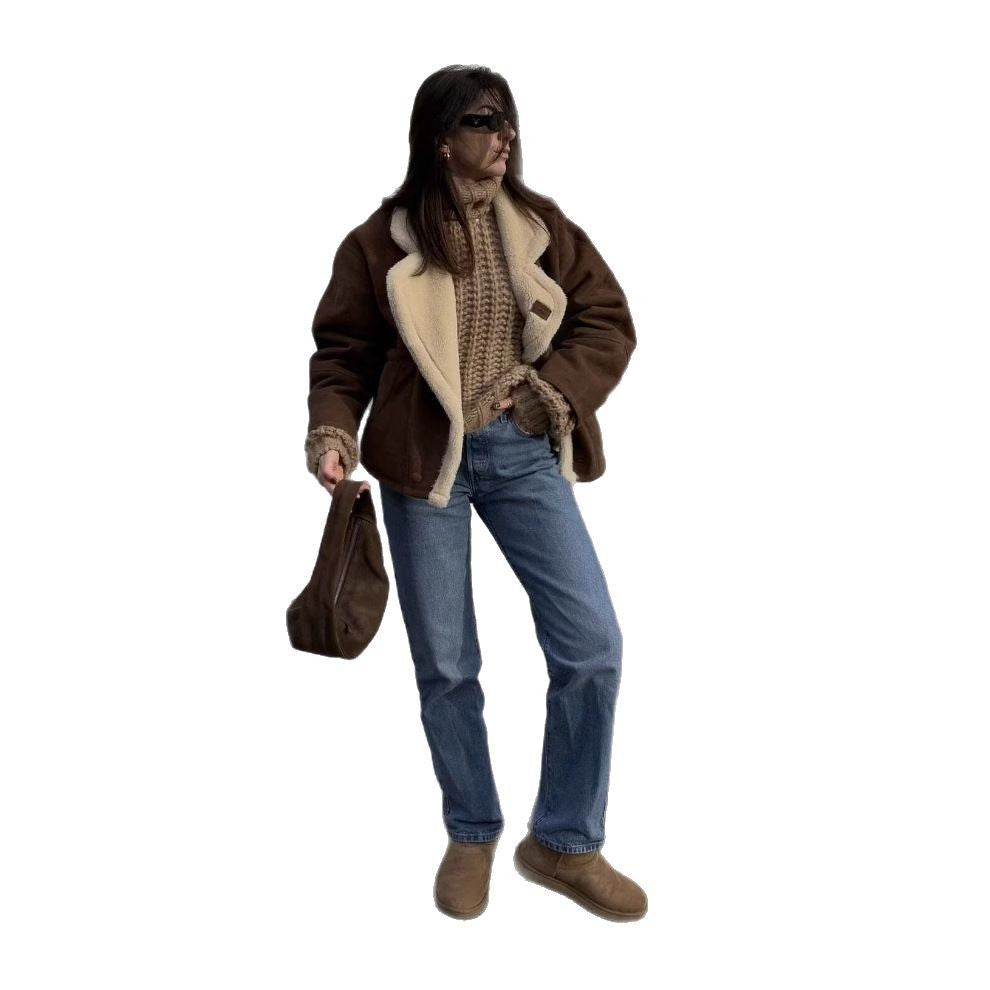 Dame Oversized-Vinterjacka med Fleece Mirla-Eva Jonsson