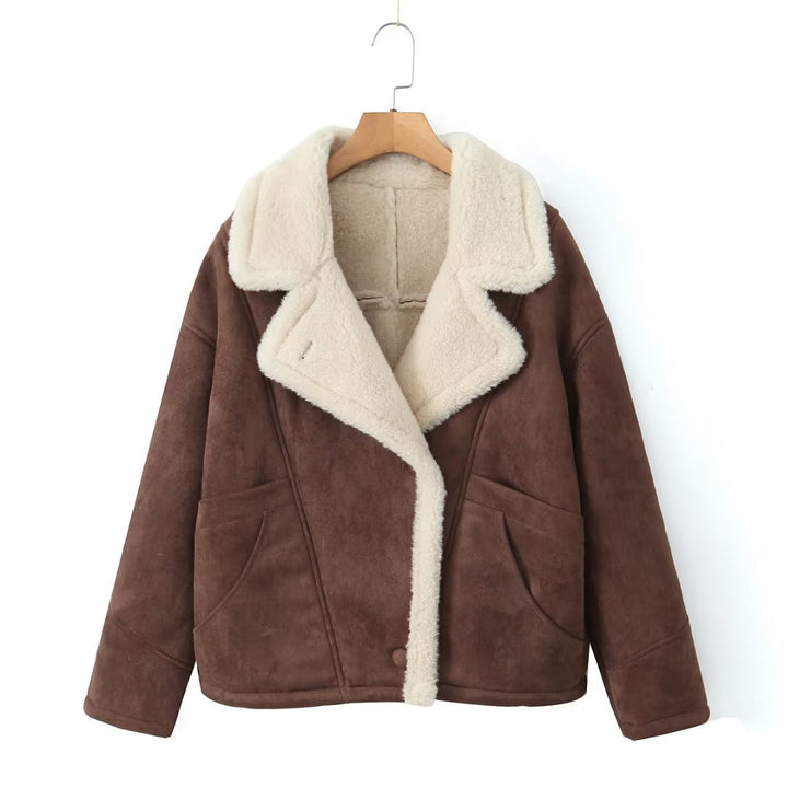 Dame Oversized-Vinterjacka med Fleece Mirla-Eva Jonsson