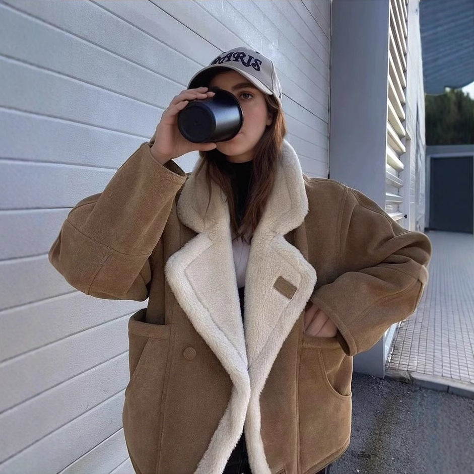 Dame Oversized-Vinterjacka med Fleece Mirla-Eva Jonsson
