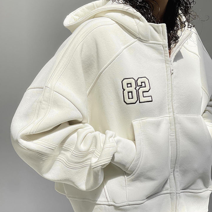 Dame Oversized Zip-Hoodie Mirla-Eva Jonsson