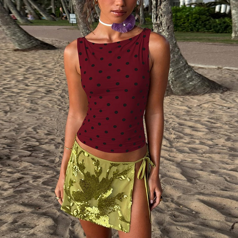 Dame Polka-Dots Tanktop Mirla-Eva Jonsson