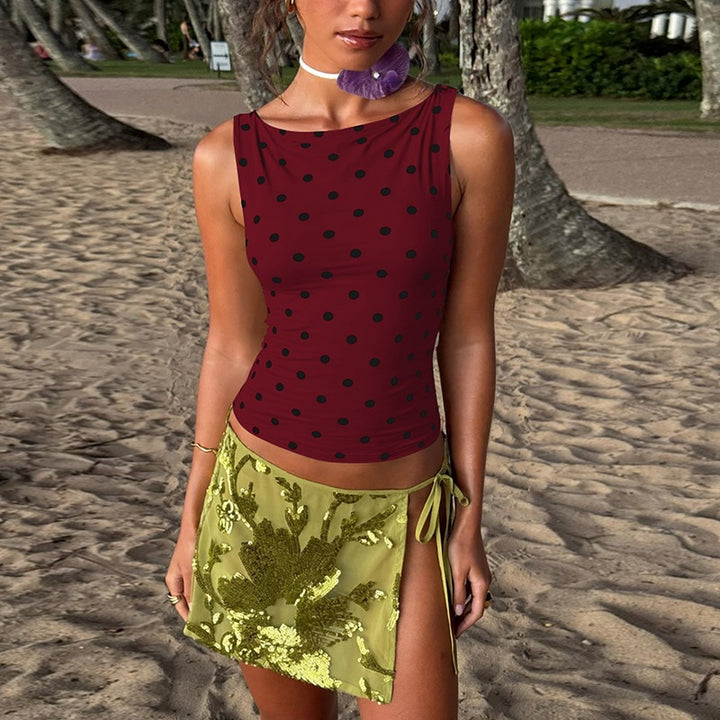 Dame Polka-Dots Tanktop Mirla-Eva Jonsson