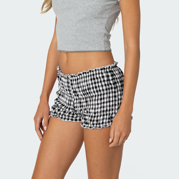 Dame Ruffle Shorts i Vichy Design Mirla-Eva Jonsson