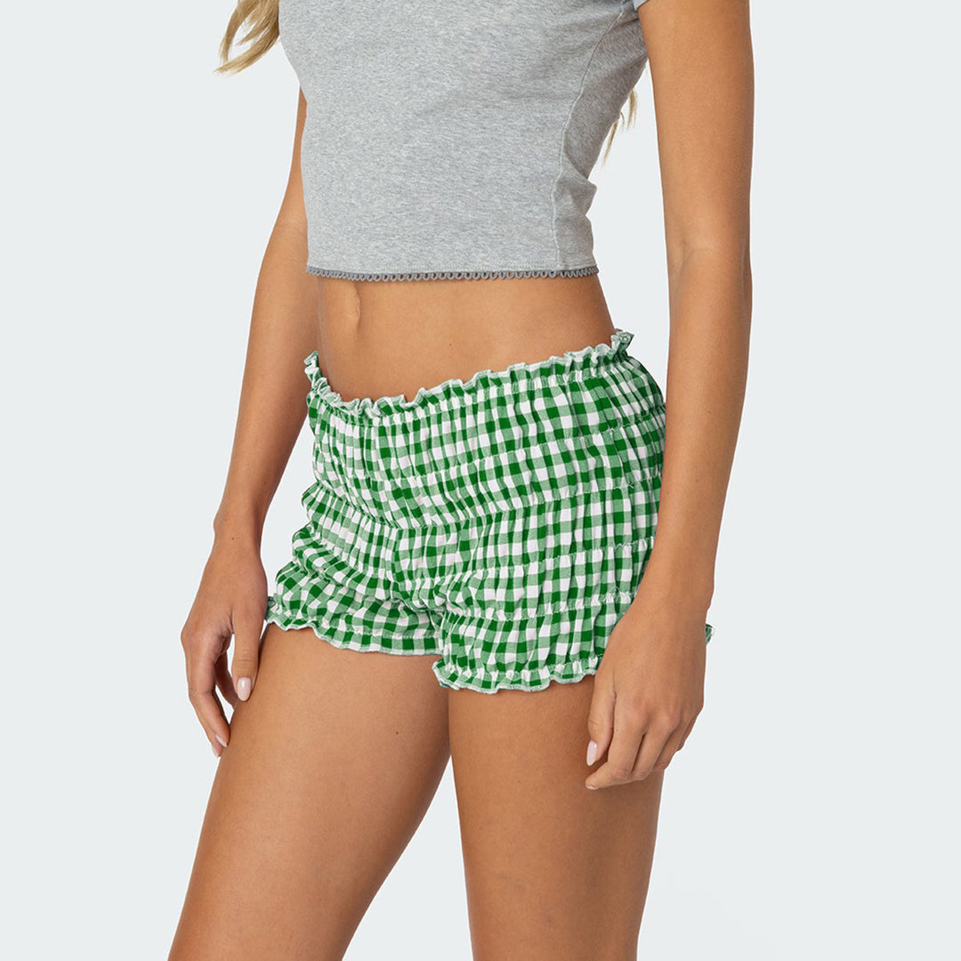 Dame Ruffle Shorts i Vichy Design Mirla-Eva Jonsson
