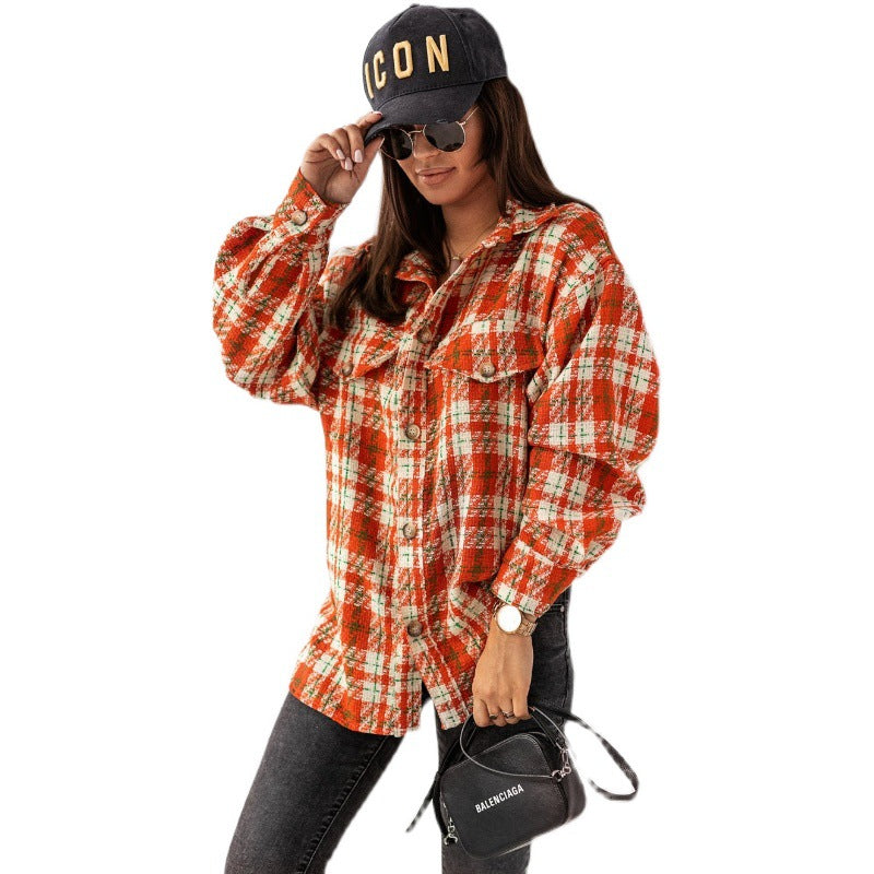 Dame Rutiga Oversized-Skjortjacka Mirla-Eva Jonsson