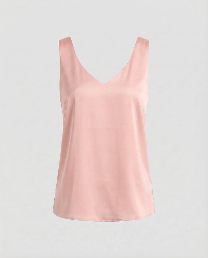 Dame Satin Top Spaghettirem-Eva Jonsson