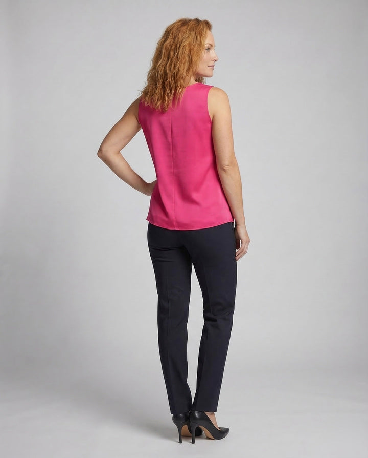 Dame Satin Top Spaghettirem-Eva Jonsson