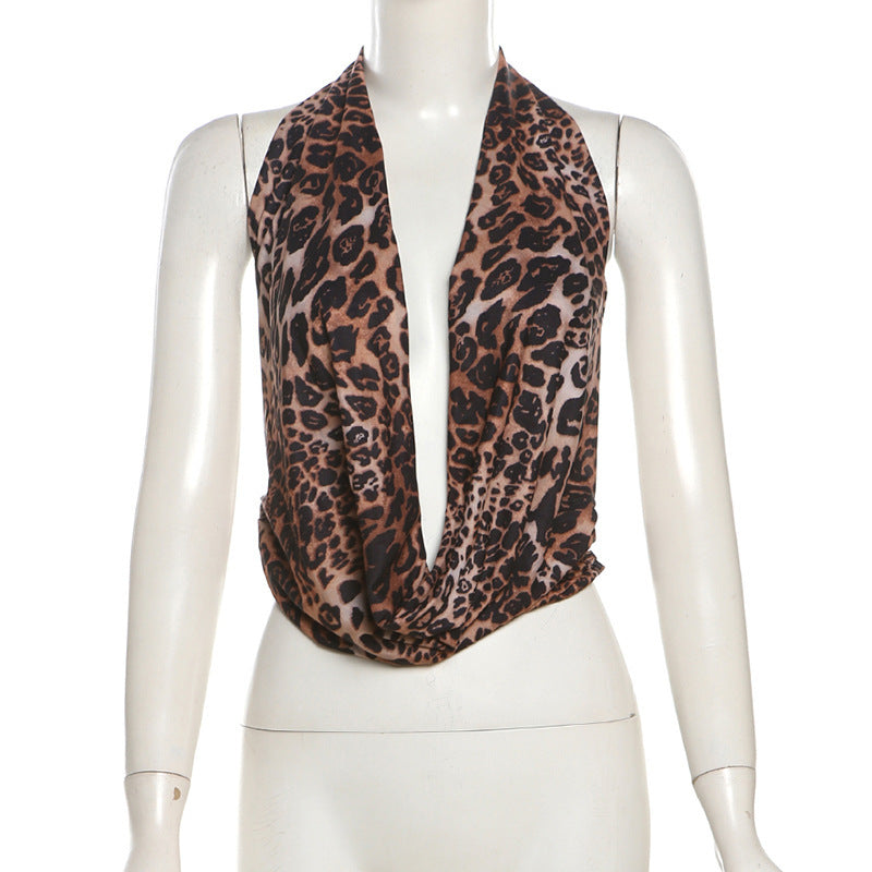 Dame Scarf med modern leopardmönster Mirla-Eva Jonsson