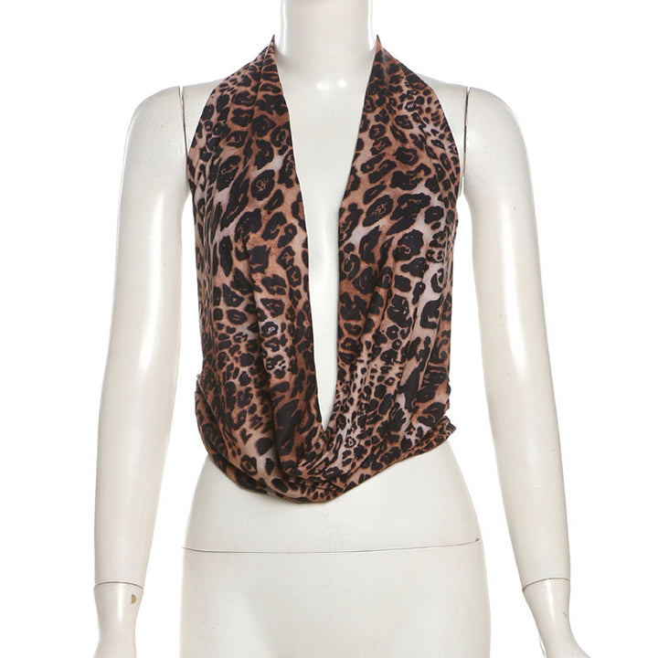 Dame Scarf med modern leopardmönster Mirla-Eva Jonsson
