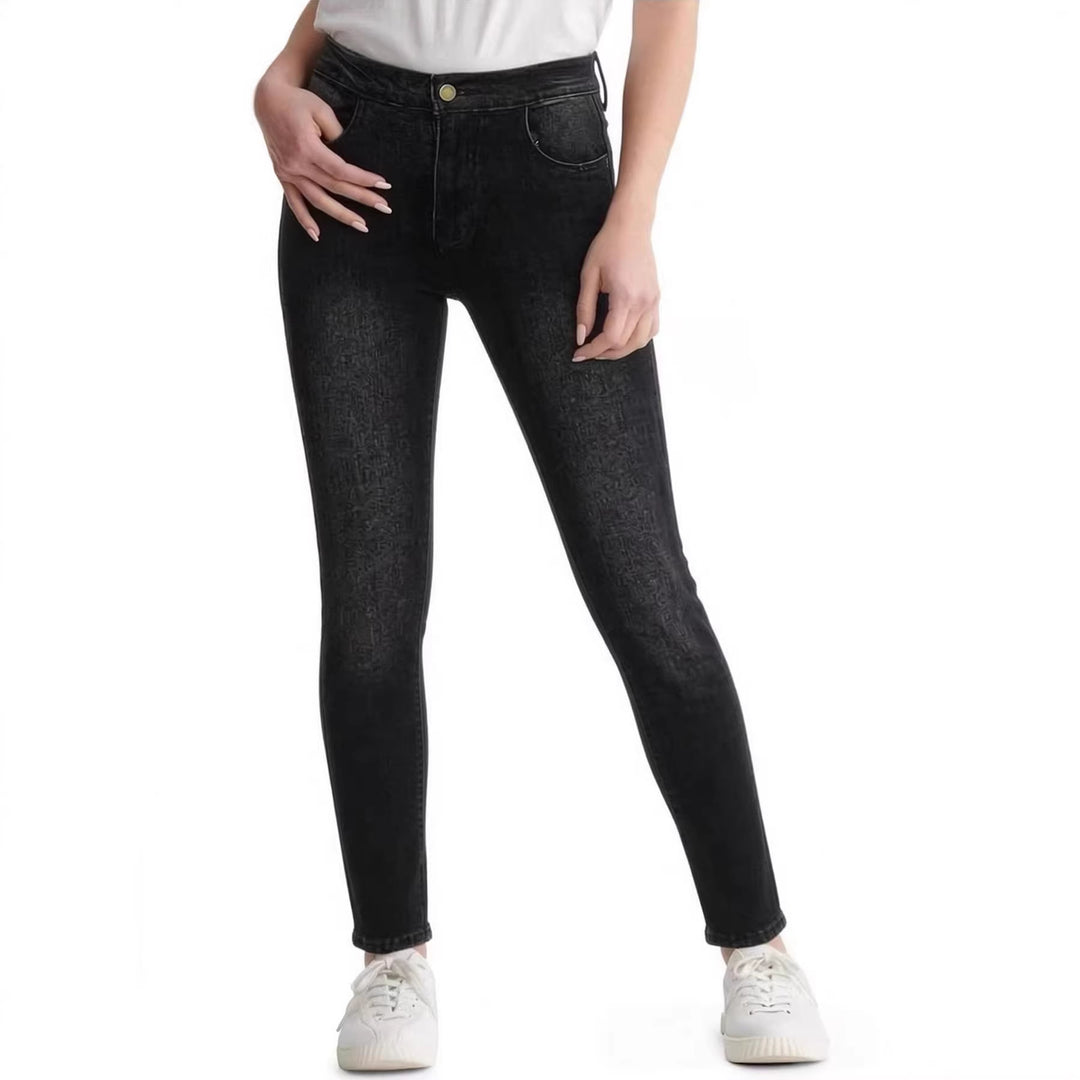 Dame Skinny Jeans i modern Used-Look med hög midja och elastisk stretch Mirla-Eva Jonsson