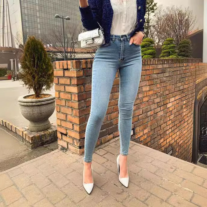 Dame Skinny Jeans med hög midja och formande effekt Mirla-Eva Jonsson