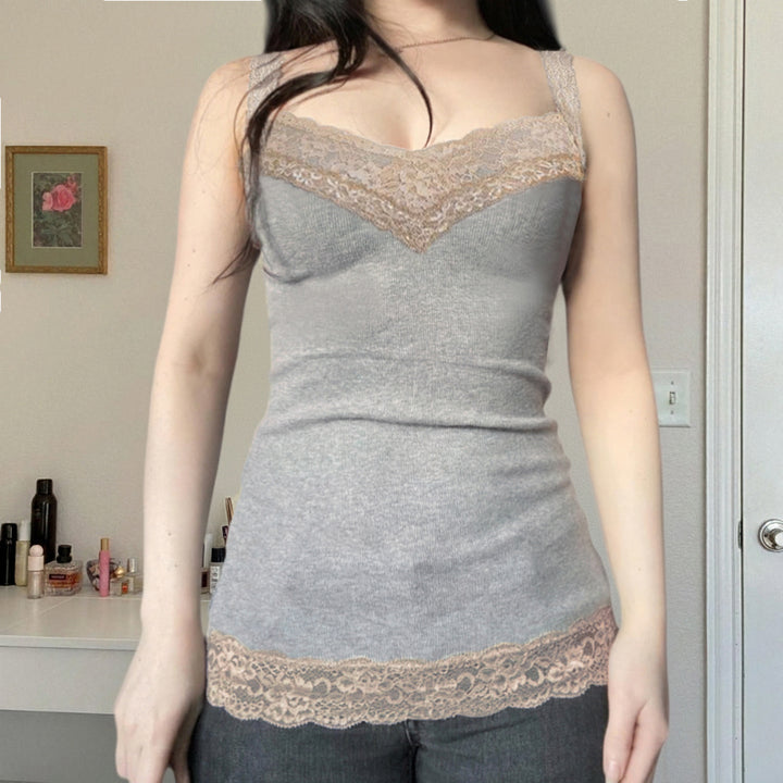 Dame Spaghetti strap top med spets Mirla-Eva Jonsson