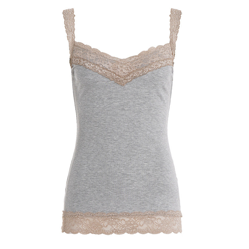 Dame Spaghetti strap top med spets Mirla-Eva Jonsson