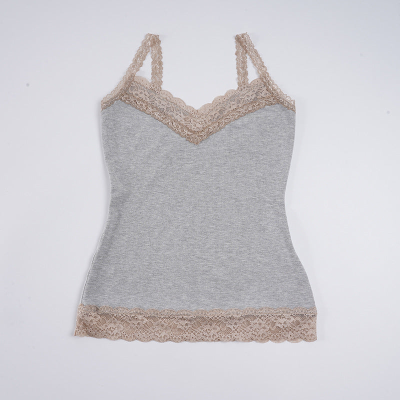 Dame Spaghetti strap top med spets Mirla-Eva Jonsson