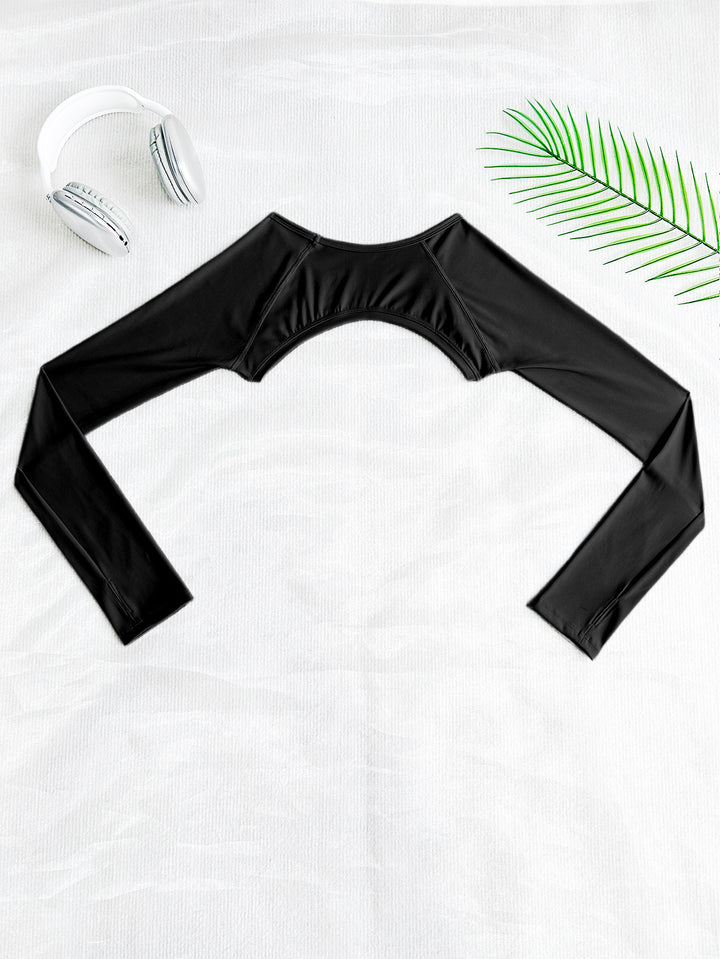 Dame Sportigt Långärmad Crop-Top med skuren design Mirla-Eva Jonsson