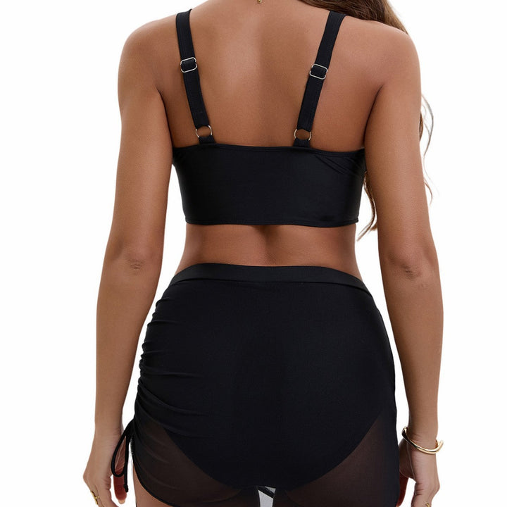 Dame Sportiva Bikini-set med justerbar omslagskjol och mode detaljer Mirla-Eva Jonsson