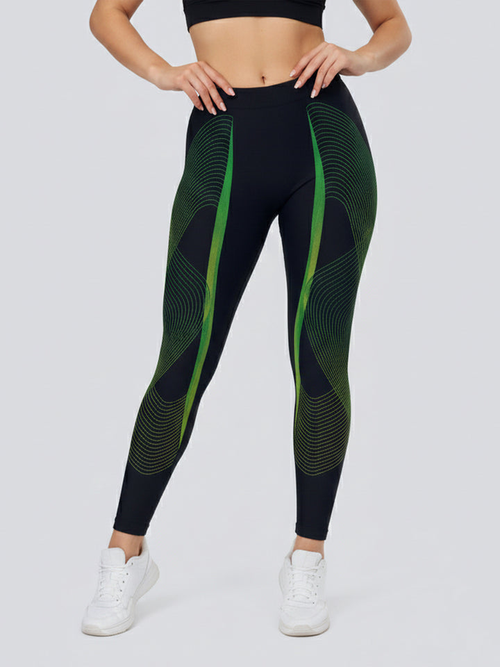 Dame Sportlegging med stiligt grafiskt design Mirla-Eva Jonsson