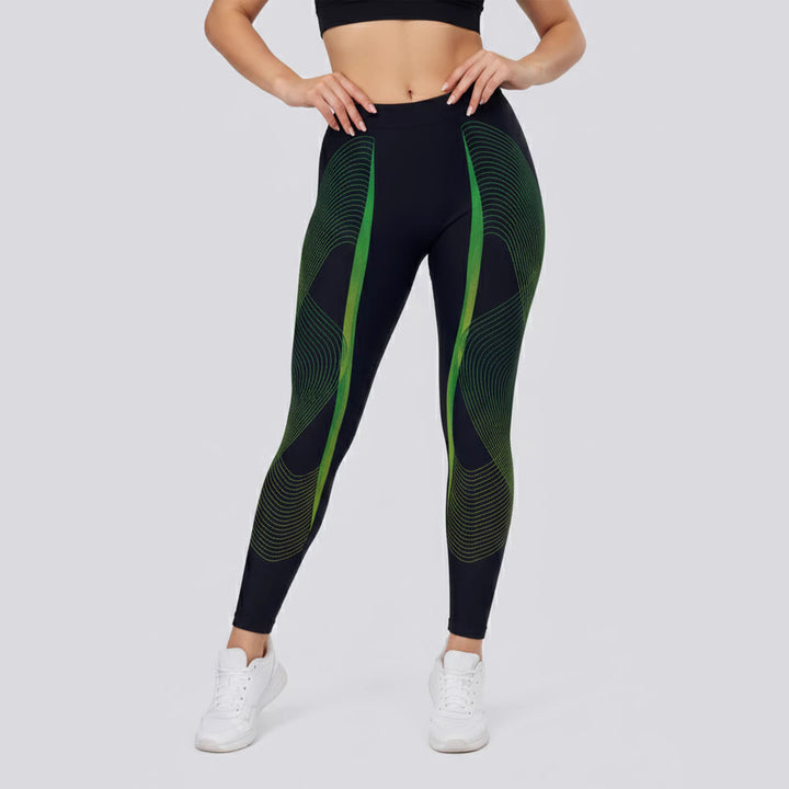 Dame Sportlegging med stiligt grafiskt design Mirla-Eva Jonsson