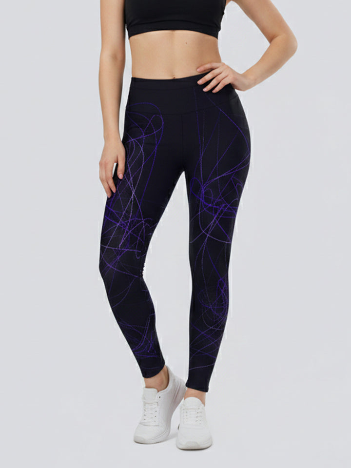 Dame Sportlegging med stiligt grafiskt design Mirla-Eva Jonsson