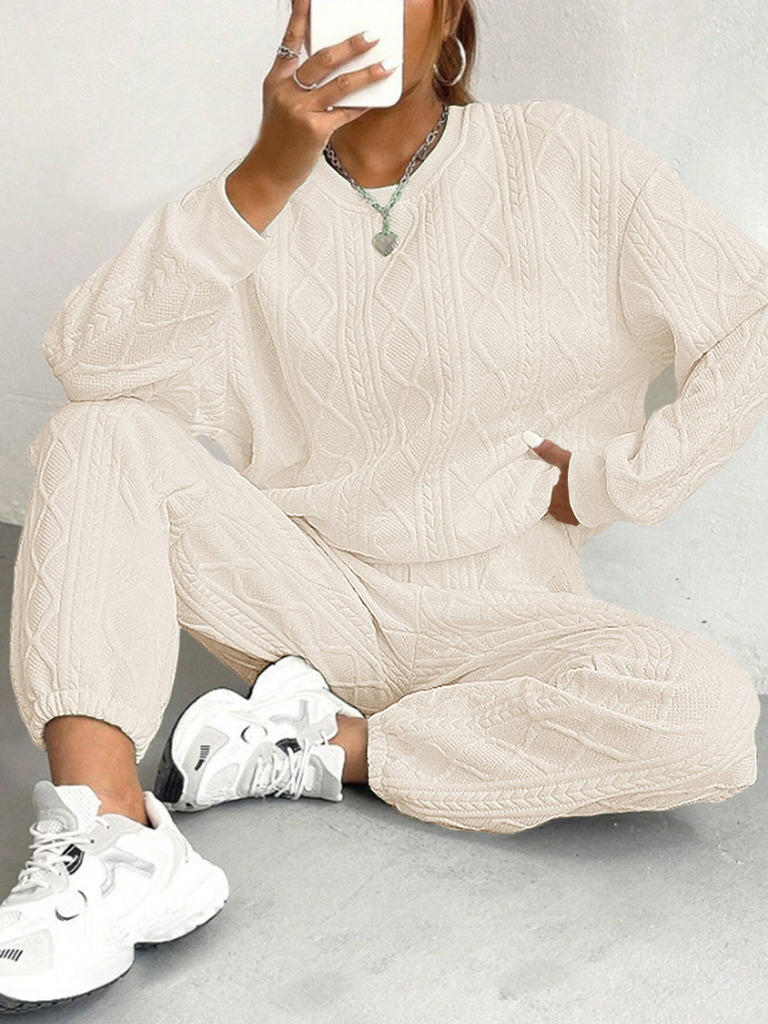 Dame Stick-Loungewear-Set Mirla-Eva Jonsson