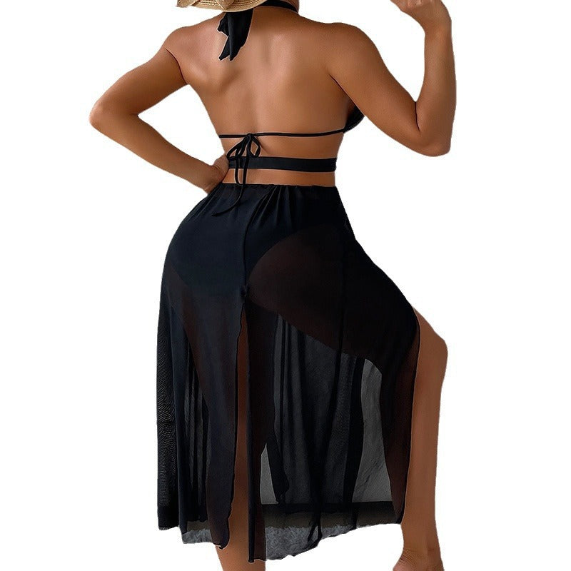 Dame Strandklänning med trendiga cut-outs och eleganta ringelement Mirla-Eva Jonsson