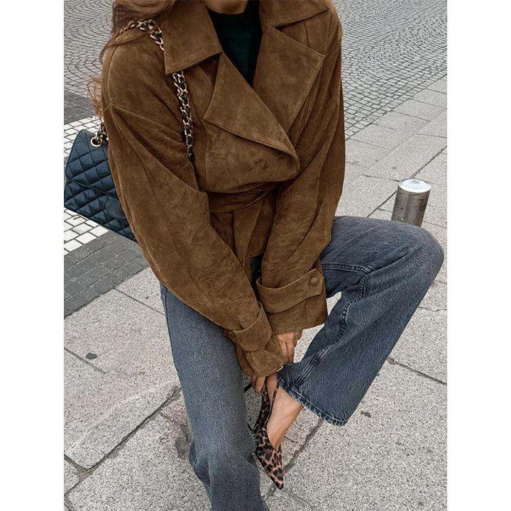 Dame Suede Wrap Jacket Mirla-Eva Jonsson
