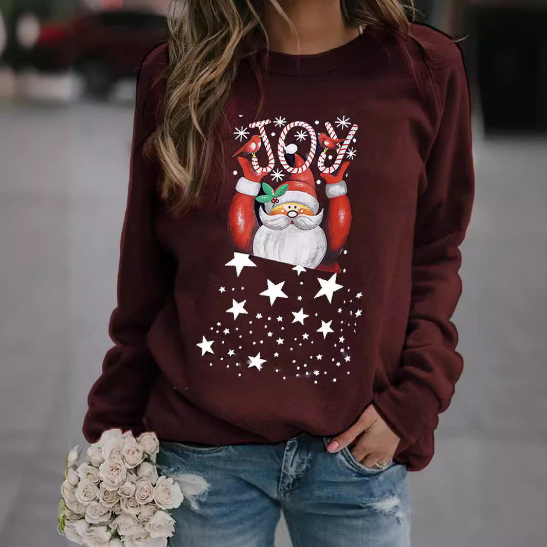 Dame Sweatshirt med festligt juls motiv Mirla-Eva Jonsson
