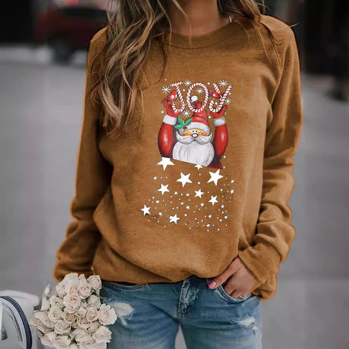 Dame Sweatshirt med festligt juls motiv Mirla-Eva Jonsson