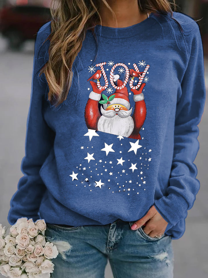 Dame Sweatshirt med festligt juls motiv Mirla-Eva Jonsson