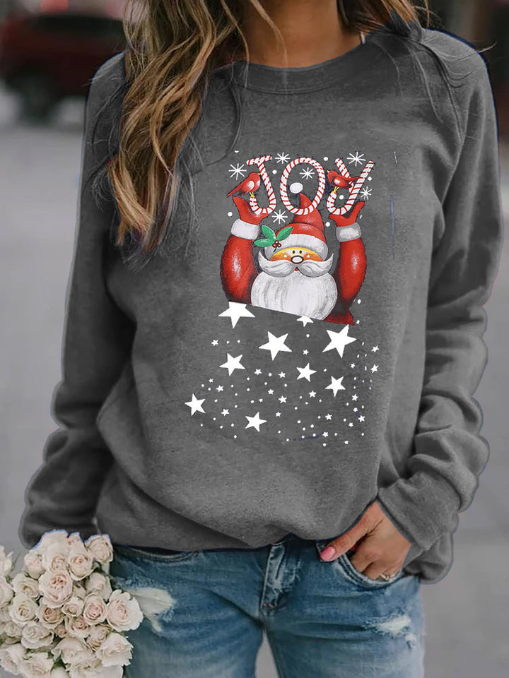 Dame Sweatshirt med festligt juls motiv Mirla-Eva Jonsson