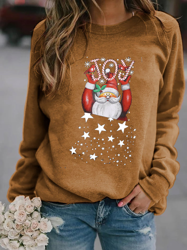 Dame Sweatshirt med festligt juls motiv Mirla-Eva Jonsson