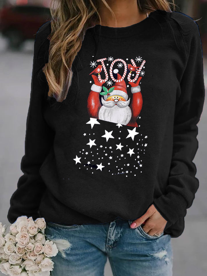 Dame Sweatshirt med festligt juls motiv Mirla-Eva Jonsson